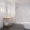 Anzzi Veil 74 in. x 34 in. Frosted Glass Shower Screen Shower Door in Brushed Gold SD-AZFL06001BGF - alternate 5